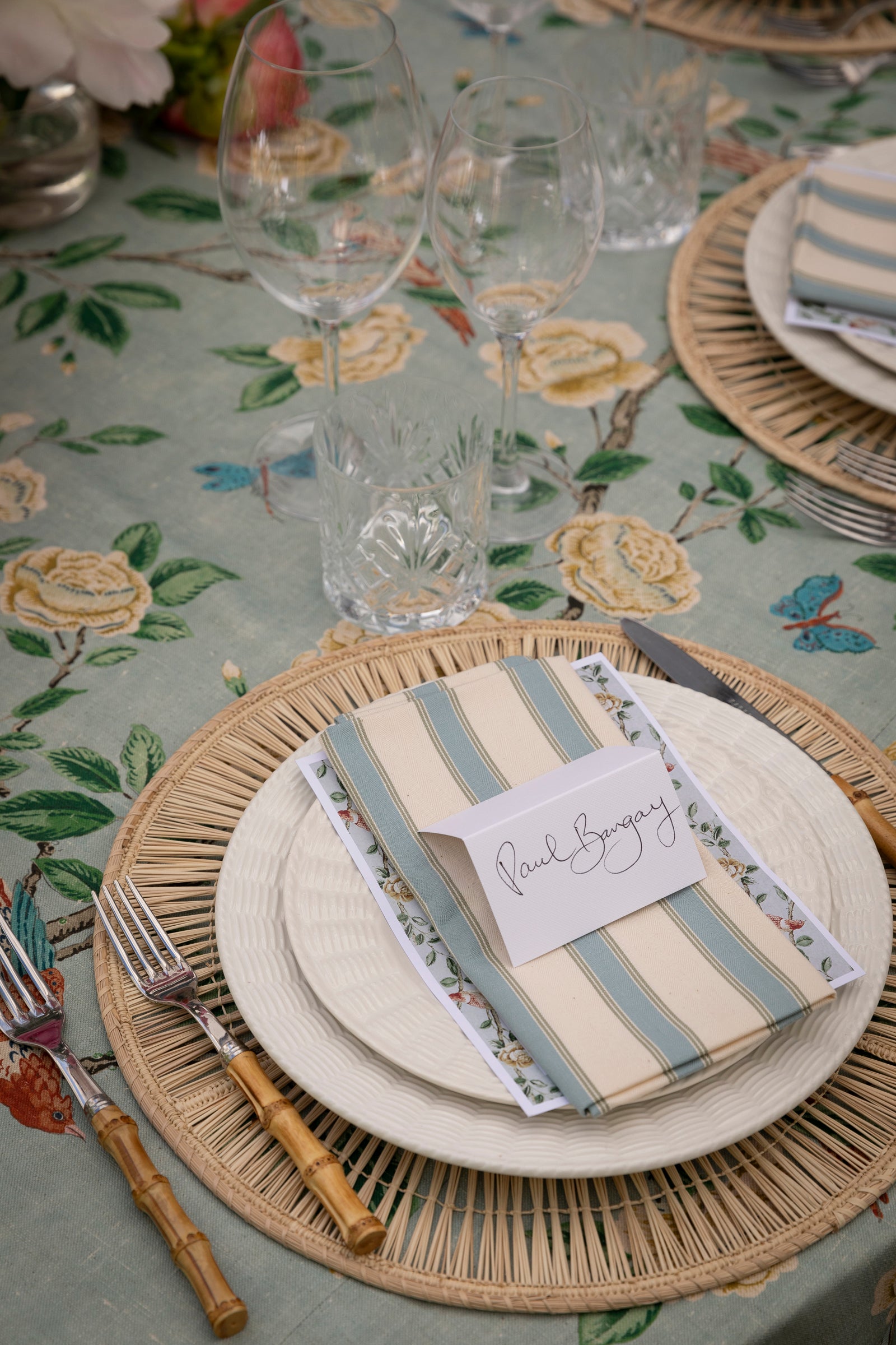 Ian Mankin "Ticking stripe" Napkins x6