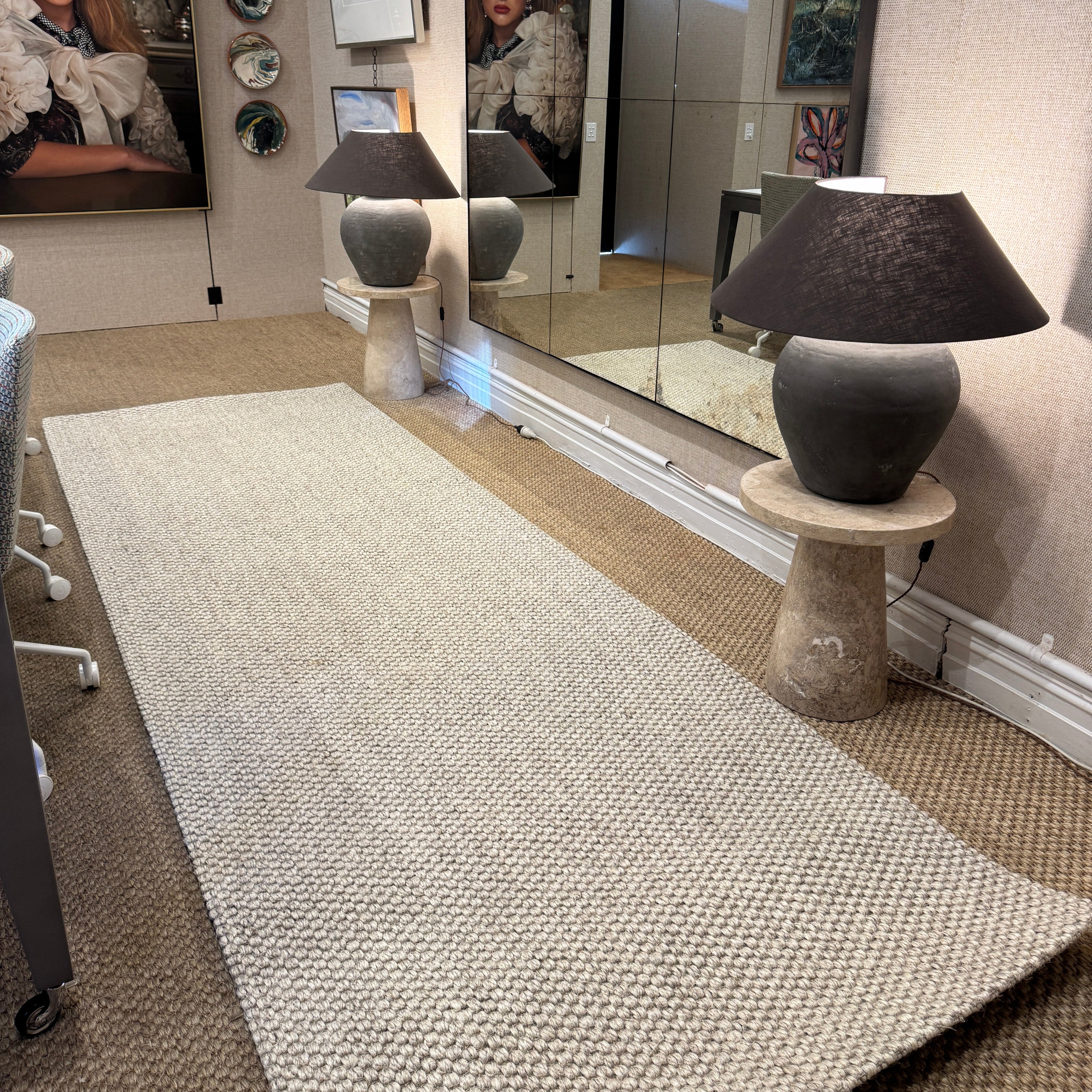 Premium European Adarra Sisal runner with turned edges